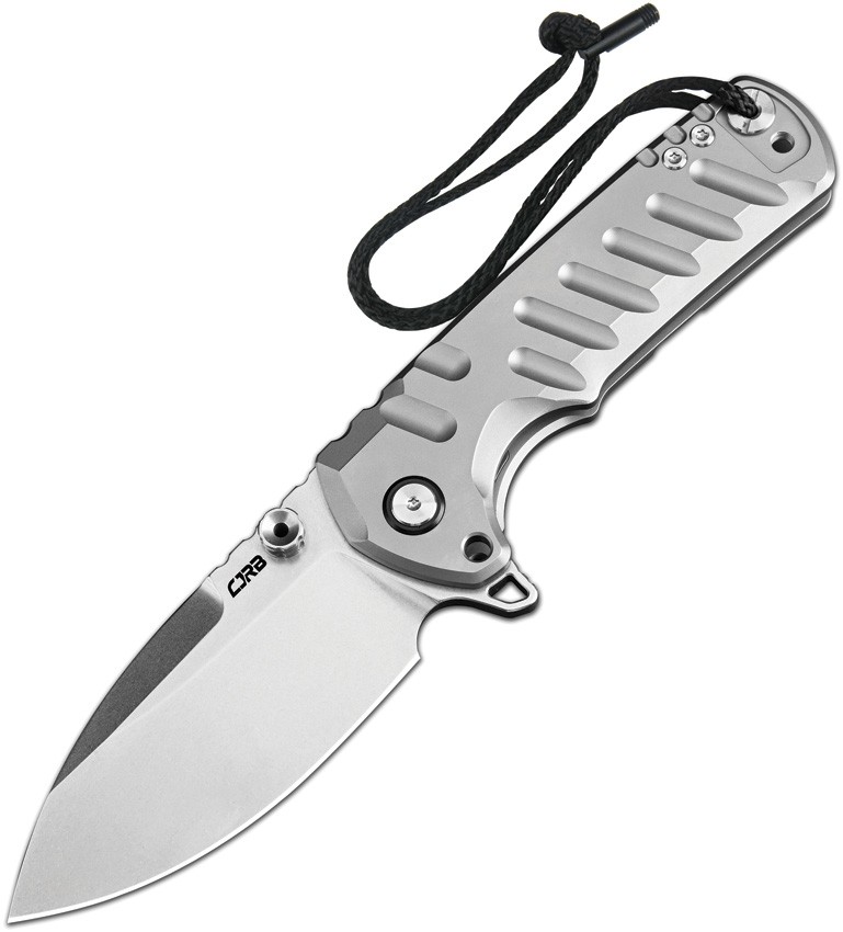 CJRB Tundra Linerlock Gray Folding Knife 3.75in