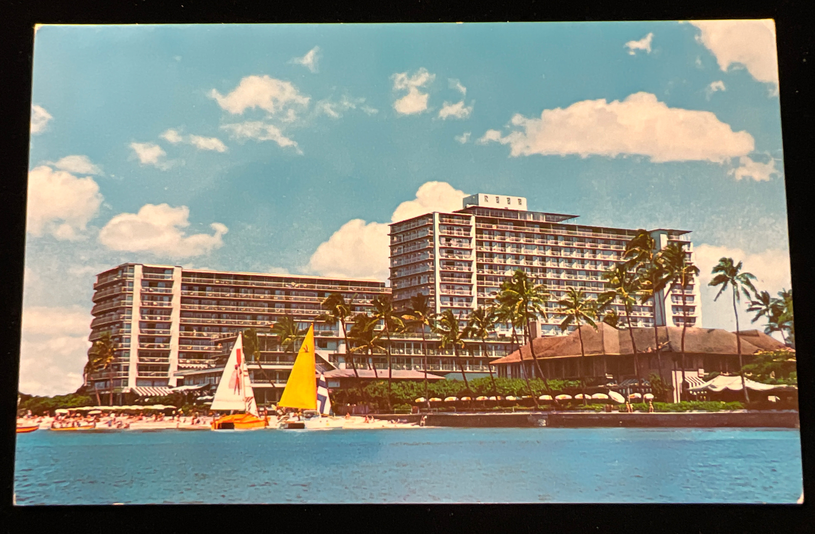 Vintage Reef Hotel Waikiki Honolulu HI c1968 Diamond Head Oceanview Postcard Vintage Reef Hotel Waikiki Honolulu HI c1968 Diamond Head Oceanview Postcard
