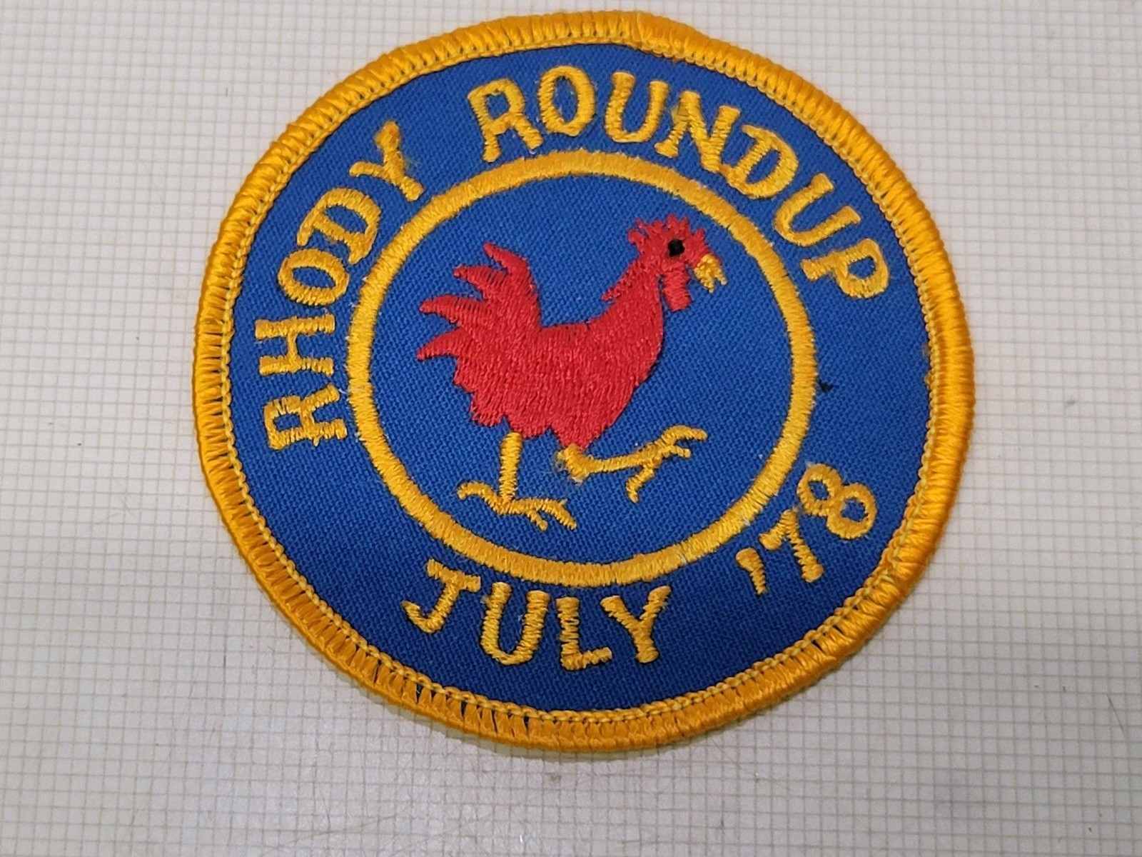 Wheelmen Antique Bicycle Club Patch Rhody Roundup July \'78 