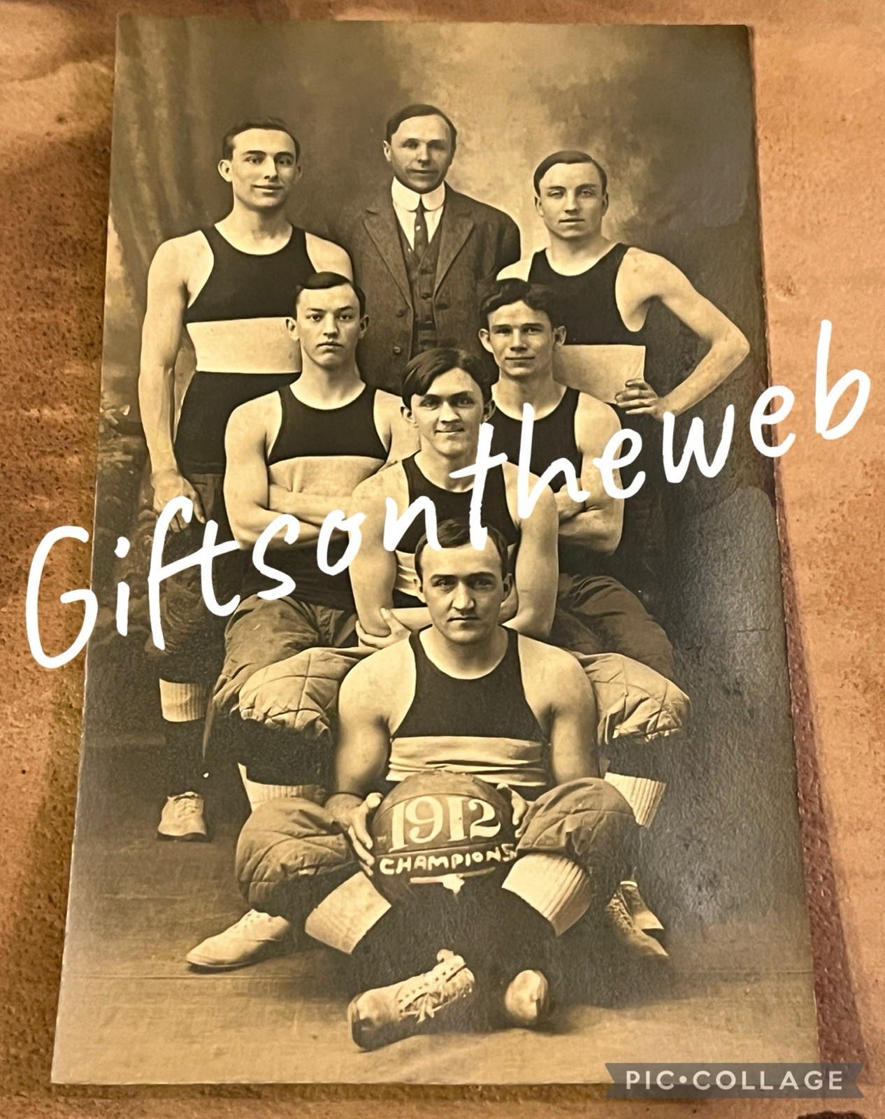 Antique Vintage Basketball Team Photo 1912 Championship Photograph Rare Antique Vintage Basketball Team Photo 1912 Championship Photograph Rare