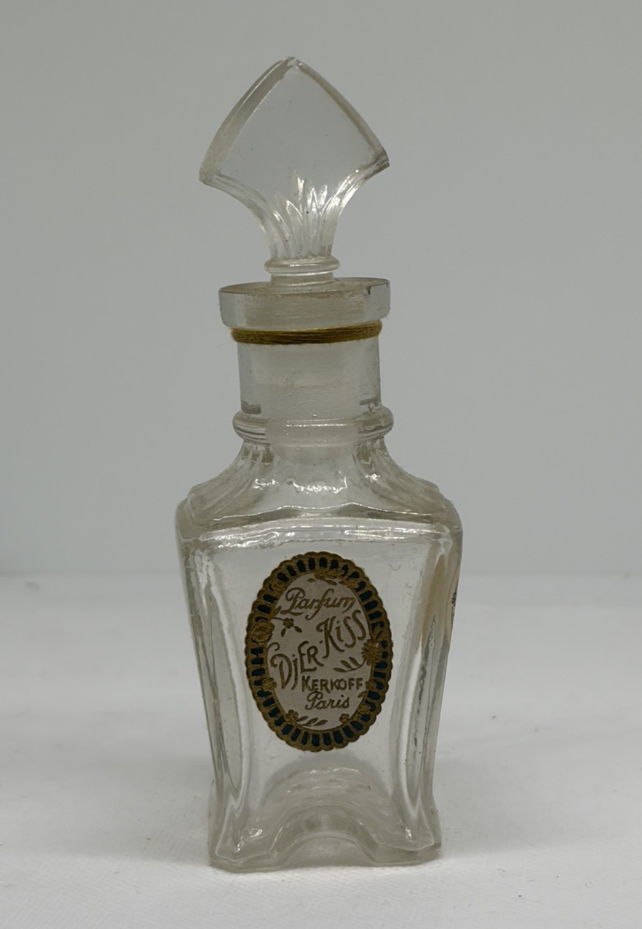Kerkoff Djer Kiss Paris Antique Perfume Bottle 