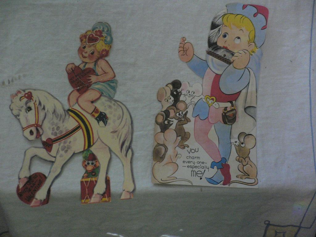 Two Vintage Moveable Valentine's Day Cards Two Vintage Moveable Valentine's Day Cards