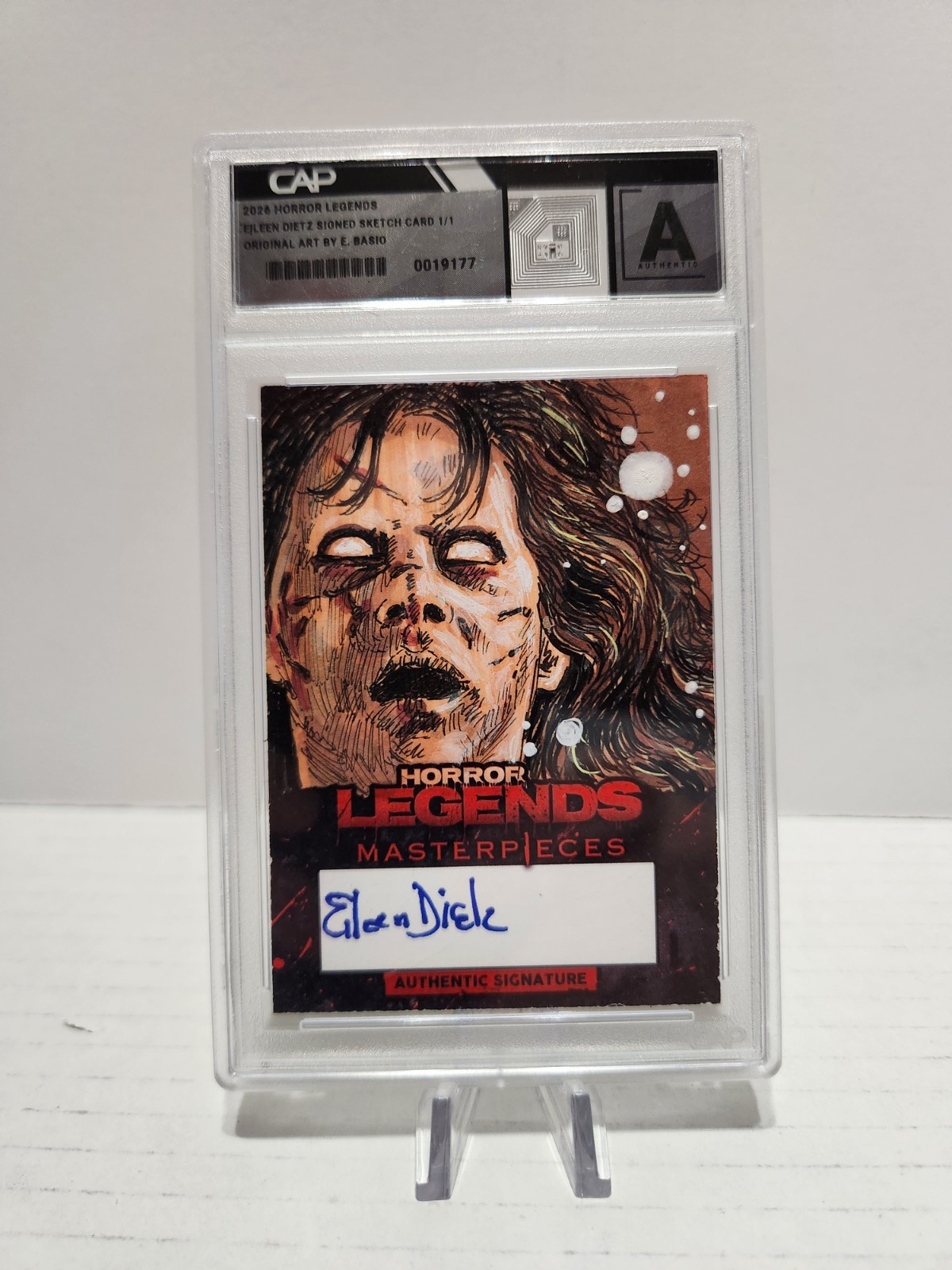 2026 HORROR LEGENDS EXORCIST - REGAN SKETCH CARD SIGNED BY EILEEN DIETZ 1/1. 2026 HORROR LEGENDS EXORCIST - REGAN SKETCH CARD SIGNED BY EILEEN DIETZ 1/1.