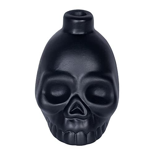 Ceramic Skull Death Whistle, Black, Single Unit, Festival Gift Ceramic Skull Death Whistle, Black, Single Unit, Festival Gift