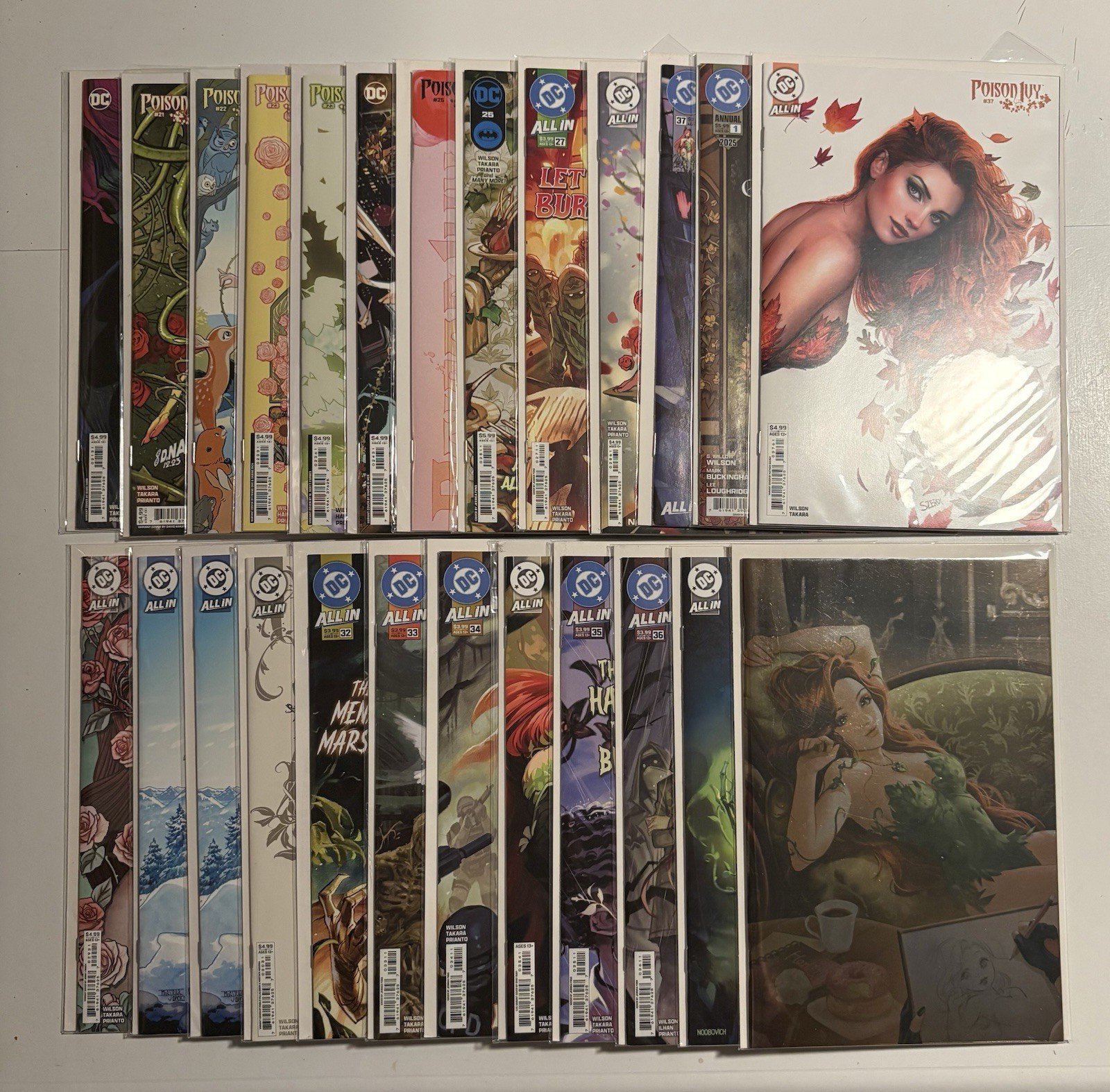 DC Comics Huge HOT Poison Ivy 25 Book Lot Variant 1:25 Look At Pics DC Comics Huge HOT Poison Ivy 25 Book Lot Variant 1:25 Look At Pics