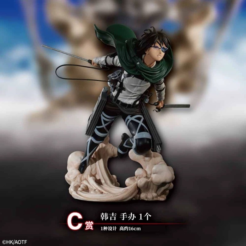 Attack on Titan Anime 16CM PVC Hange Zoe Figure Model Desktop Orament Gift