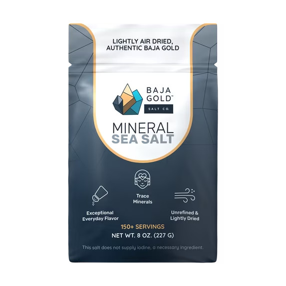 Baja Gold Mineral Sea Salt - 8 Oz. Resealable Bag Baja Gold Mineral Sea Salt - 8 Oz. Resealable Bag