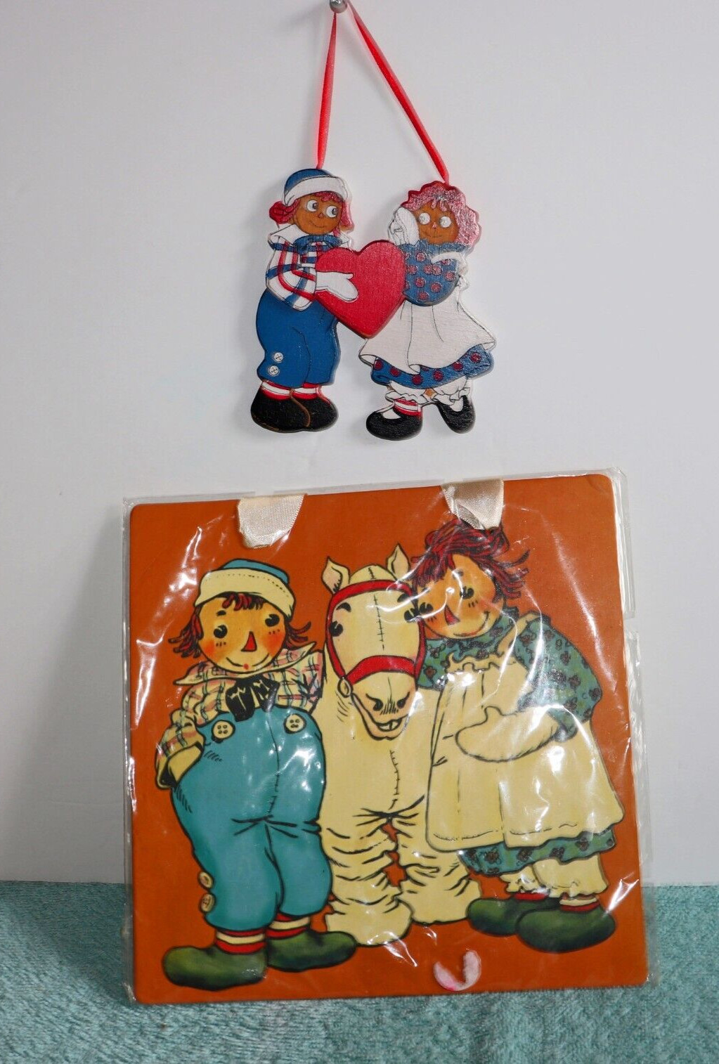 Raggedy Ann and Andy Hanging Artwork New & Raggedy Ann Andy Holding Heart Wood Raggedy Ann and Andy Hanging Artwork New & Raggedy Ann Andy Holding Heart Wood