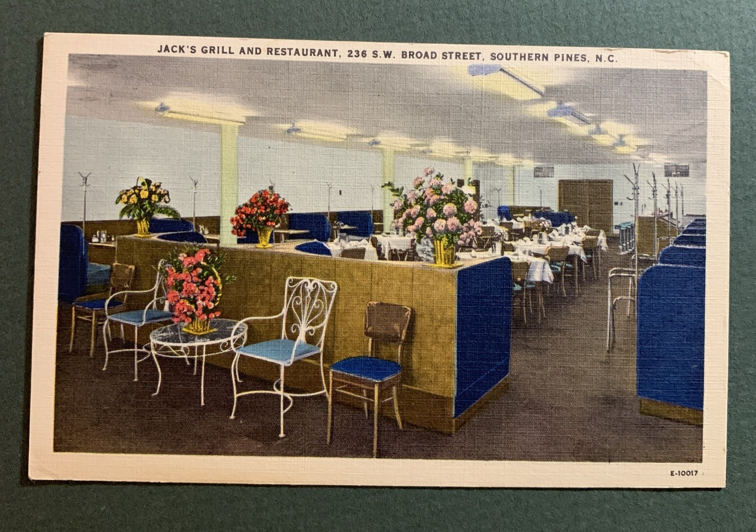 Southern Pines, NC North Carolina JACK\'S GRILL & RESTAURANT Linen UNP PC Southern Pines, NC North Carolina JACK\'S GRILL & RESTAURANT Linen UNP PC