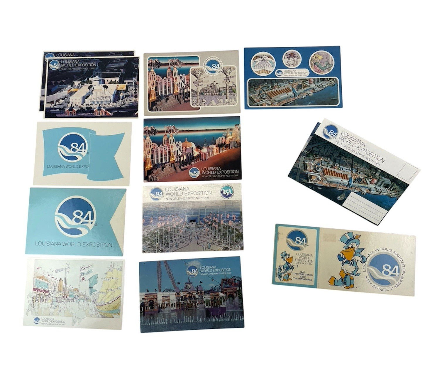 Vtg 1984 Louisiana World Exposition Fair New Orleans Postcard Collection Lot NOS