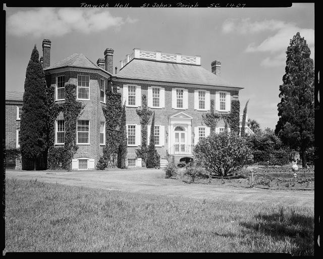 Johns Island SC Fenwick Hall Plantation 1938 Brick Estate Widows Walk