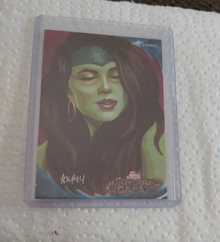2014 MARVEL GUARDIANS OF THE GALAXY GAMORA SKETCH CARD 1/1 UPPERDECK ANP NM 2014 MARVEL GUARDIANS OF THE GALAXY GAMORA SKETCH CARD 1/1 UPPERDECK ANP NM