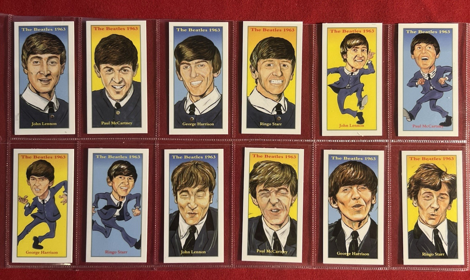 THE BEATLES 1963-LYCHGATE PRESS (PHILLIP NEILL) RARE FULL 12 CARD SET-MINT+ 2005