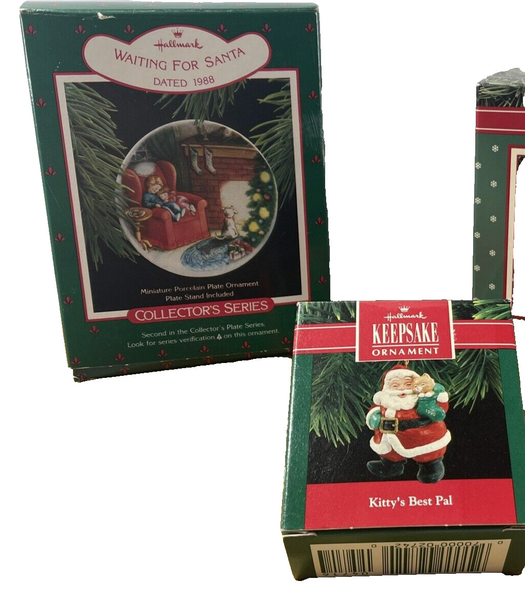 NEW OLD STOCK 1988-90  2x Hallmark Keepsake Ornaments