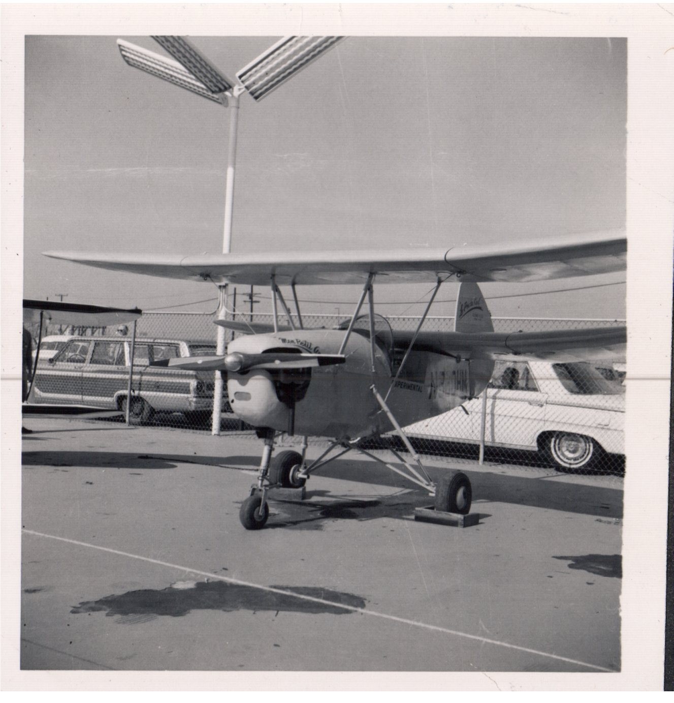 Vintage B&W Photo Small Propeller Plane Light Aircraft Airfield Flying c. 1965 Vintage B&W Photo Small Propeller Plane Light Aircraft Airfield Flying c. 1965