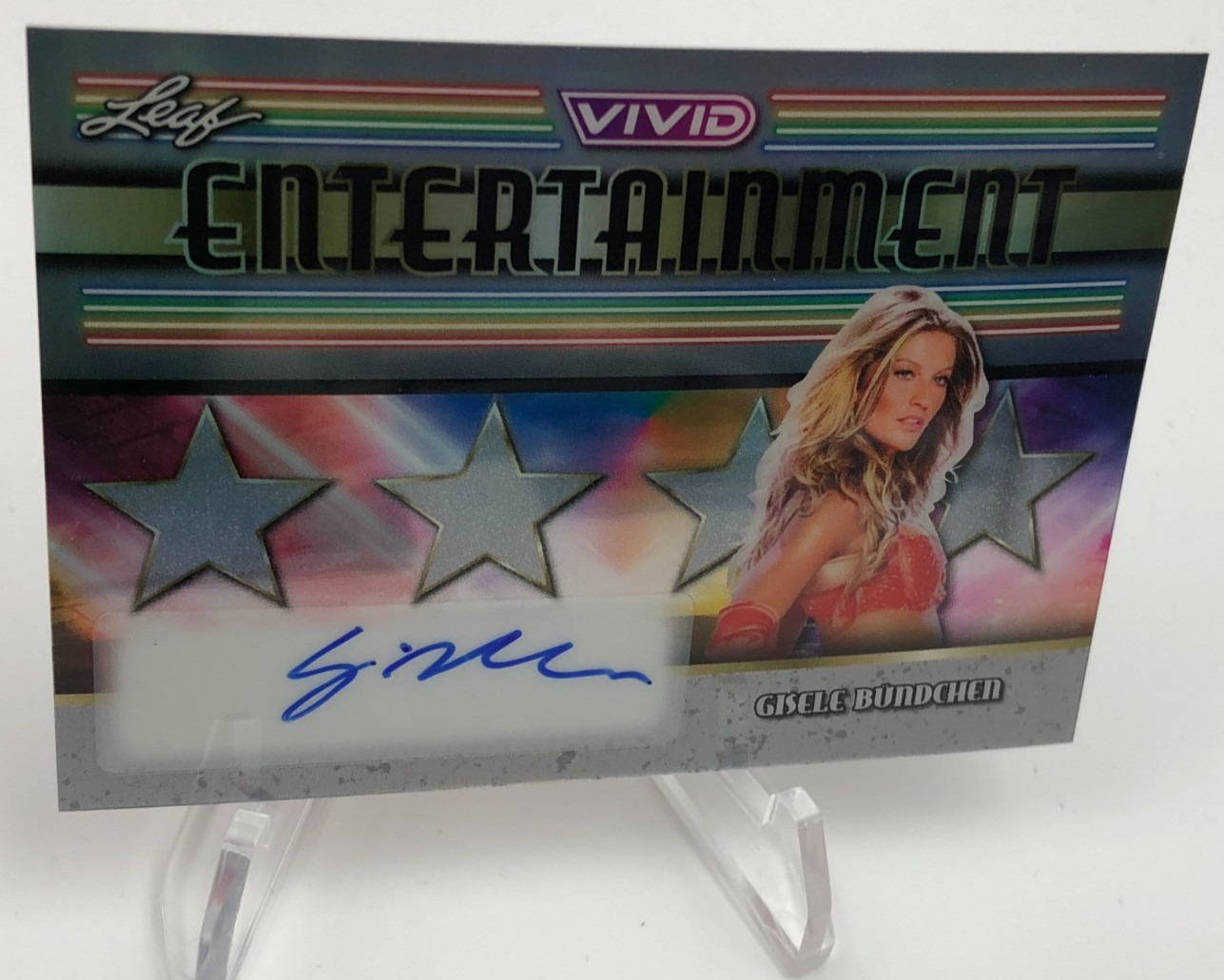 GISELE BUNCHEN AUTO Card 1 of 1 Leaf VIVID Signed BRAZIL ex TOM BRADY True 1/1 GISELE BUNCHEN AUTO Card 1 of 1 Leaf VIVID Signed BRAZIL ex TOM BRADY True 1/1