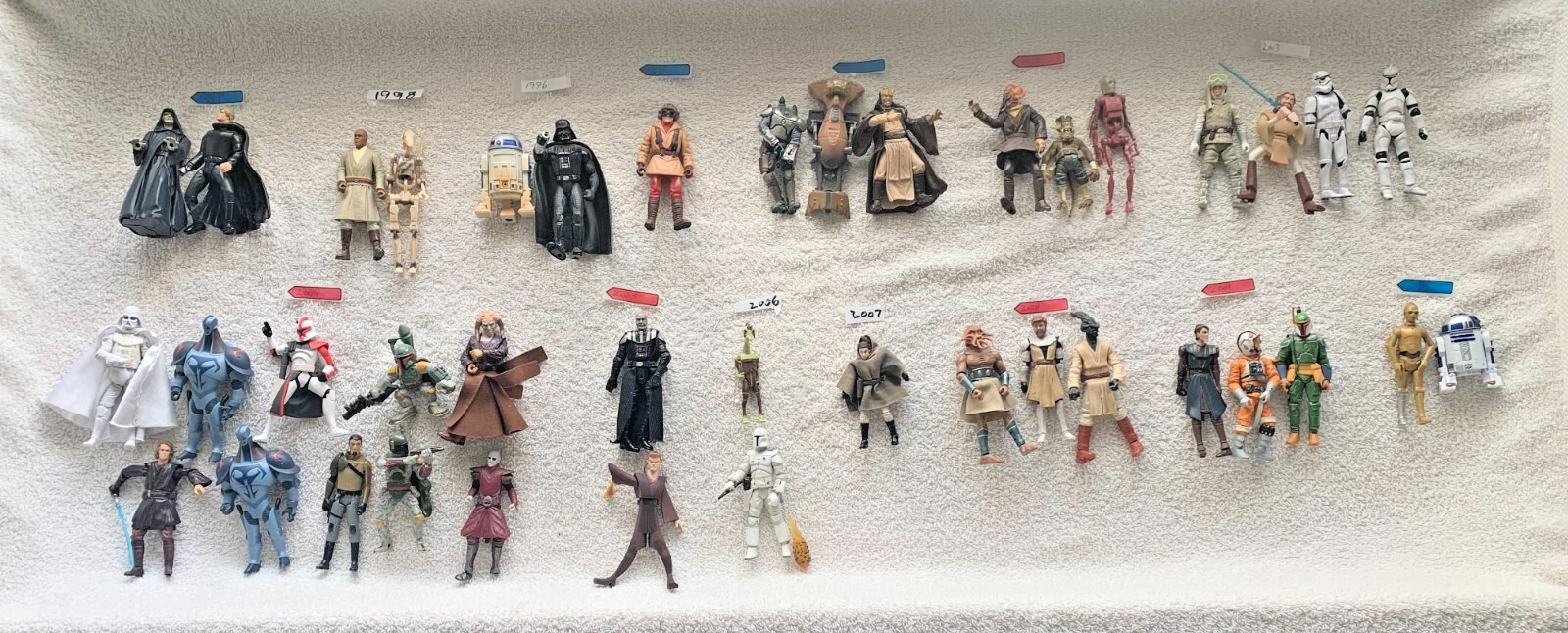 PICK ANY 5 - HASBRO STAR WARS 1997 -2014 ACTION FIGURE VINTAGE 37 AVAILABLE