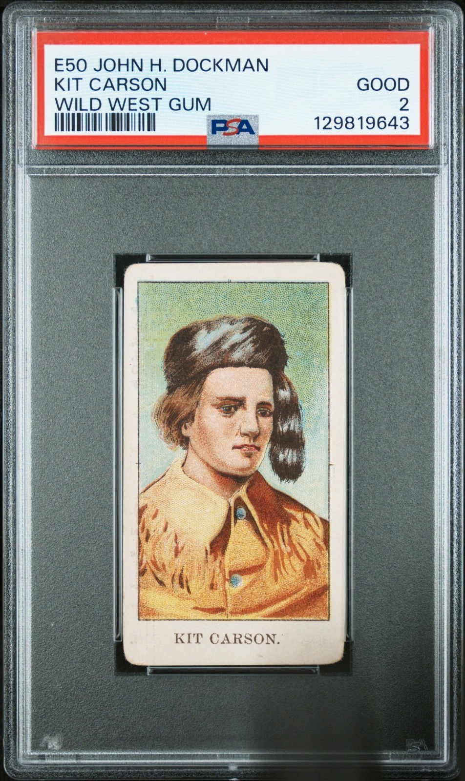 1910 E50 Dockman & Sons Kit Custer PSA 2 **Reverse Back Error**