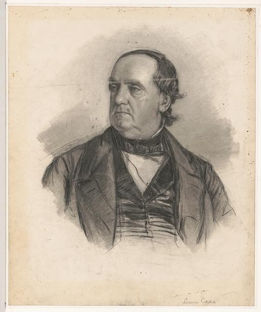 Photo:Lewis Cass 1840s Portrait Sketch