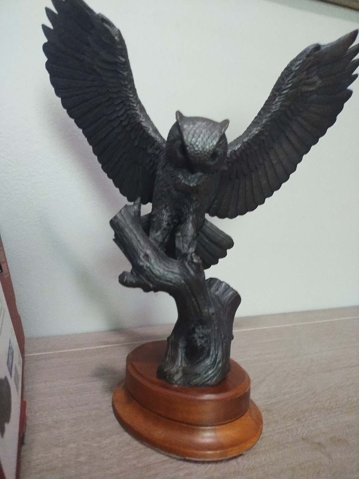 Great Horned Owl Bronze Statue Franklin Mint By Gilroy Roberts 131/2500 Great Horned Owl Bronze Statue Franklin Mint By Gilroy Roberts 131/2500