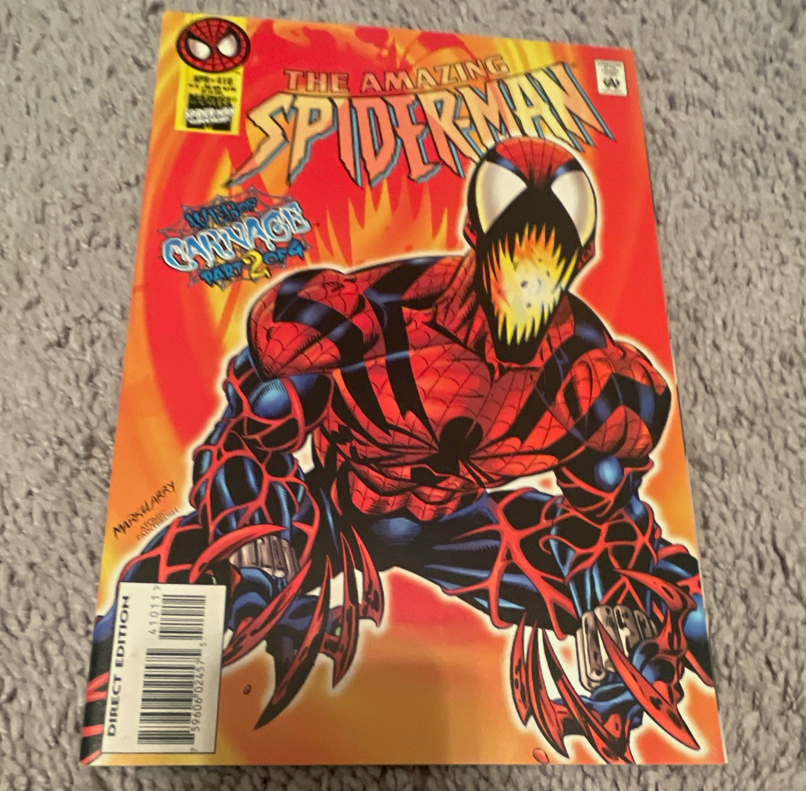 The Amazing Spider-Man #410 (Marvel 1990) Direct Edition The Amazing Spider-Man #410 (Marvel 1990) Direct Edition