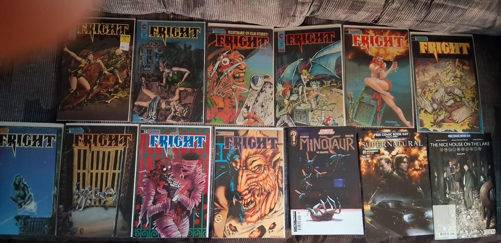 Fright 1, 2, 3, 4, 5, 6, 7, 9, 10, 12 Eternity Minotaur Supernatural Elm St VF x
