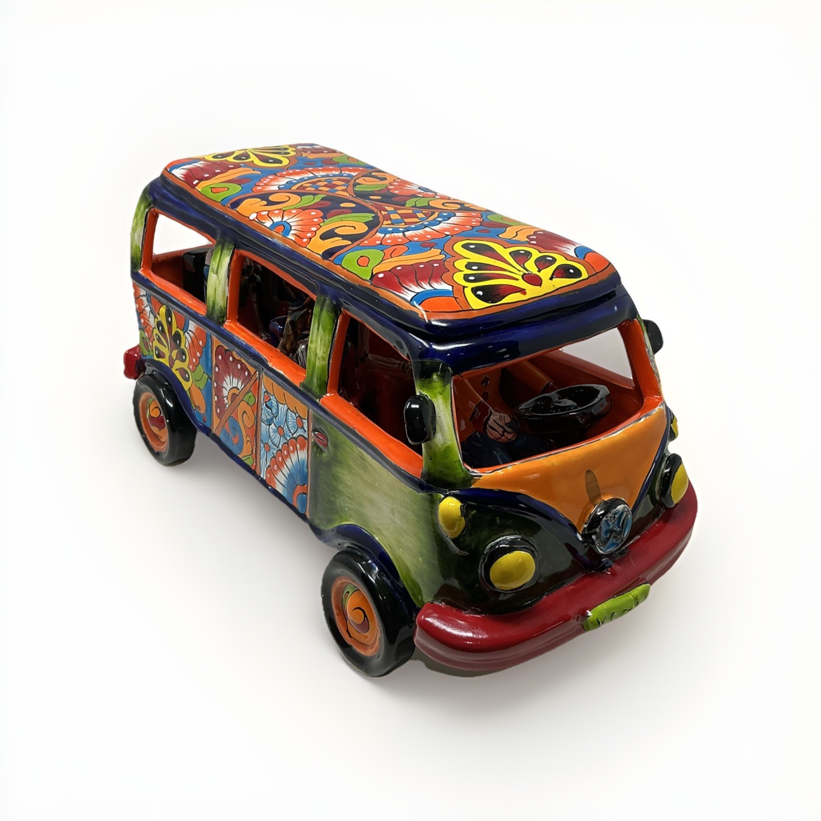 Mexican Talavera Volkswagen Bus/Kombi/Van Day of the Dead (UT) Mexican Talavera Volkswagen Bus/Kombi/Van Day of the Dead (UT)