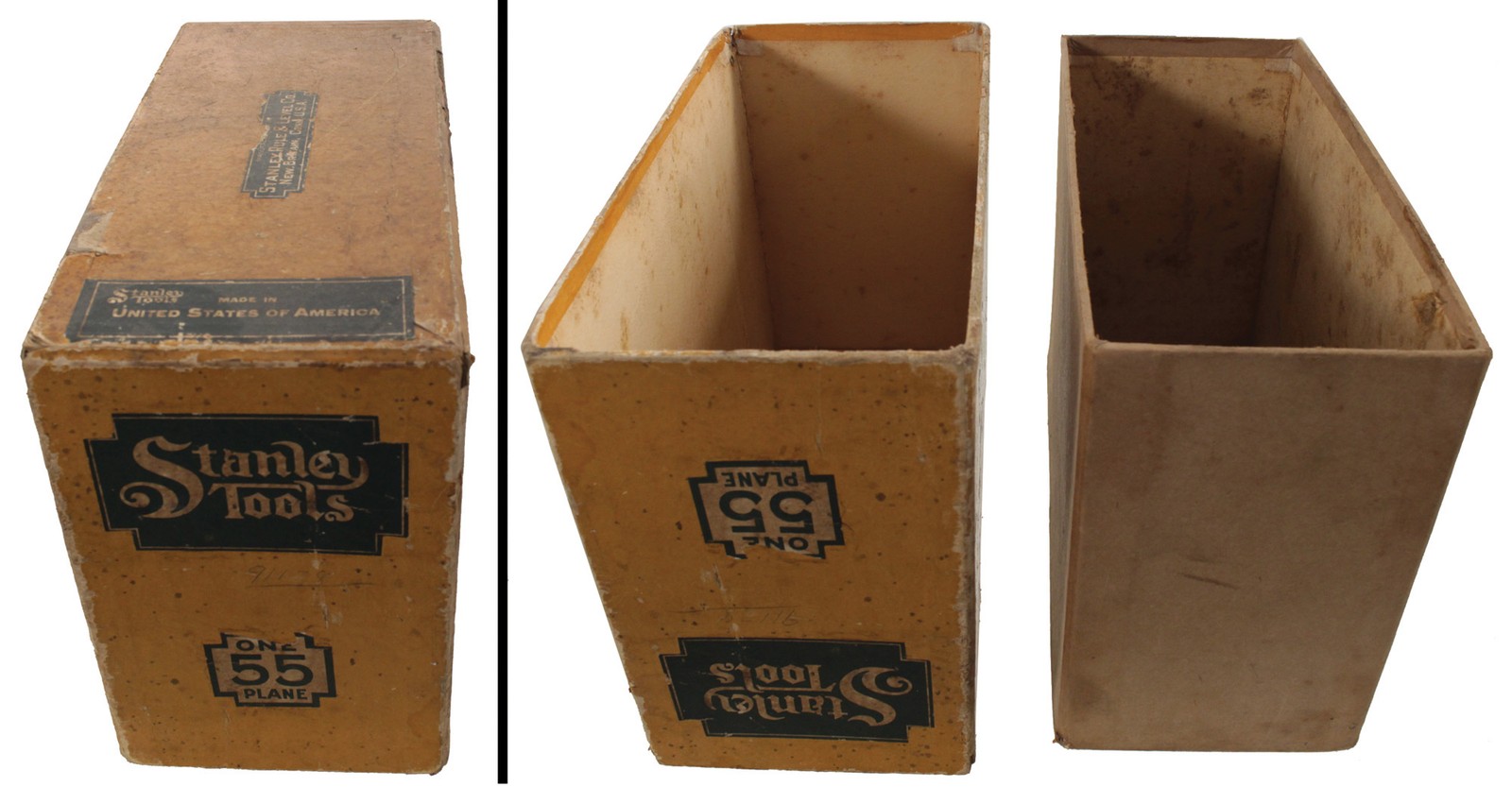 Orig. Pasteboard Box for Stanley No. 55 Plane - Ca. 1940\'s Era - mjdtoolparts