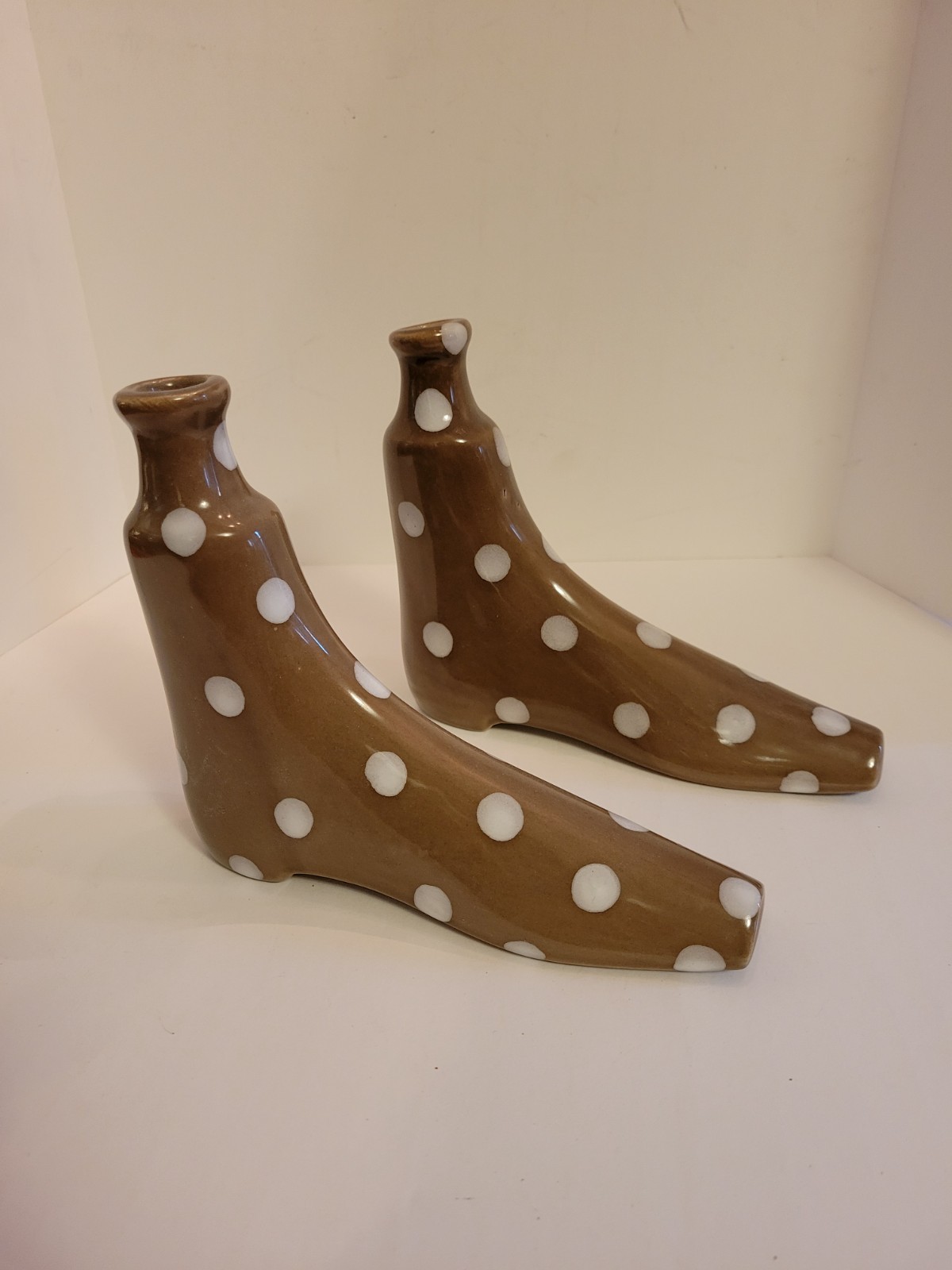ceramic shoe candle holders