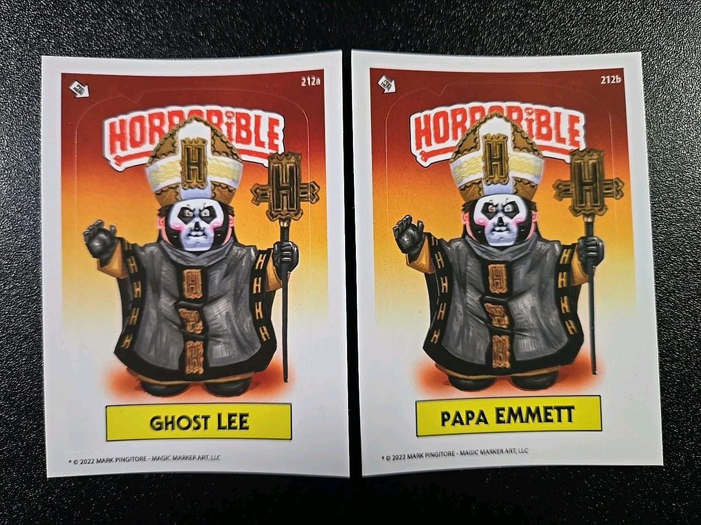 1st Edition Ghost Impera Tobias Forge Papa Emeritus IV Garbage Pail Kids Spoof