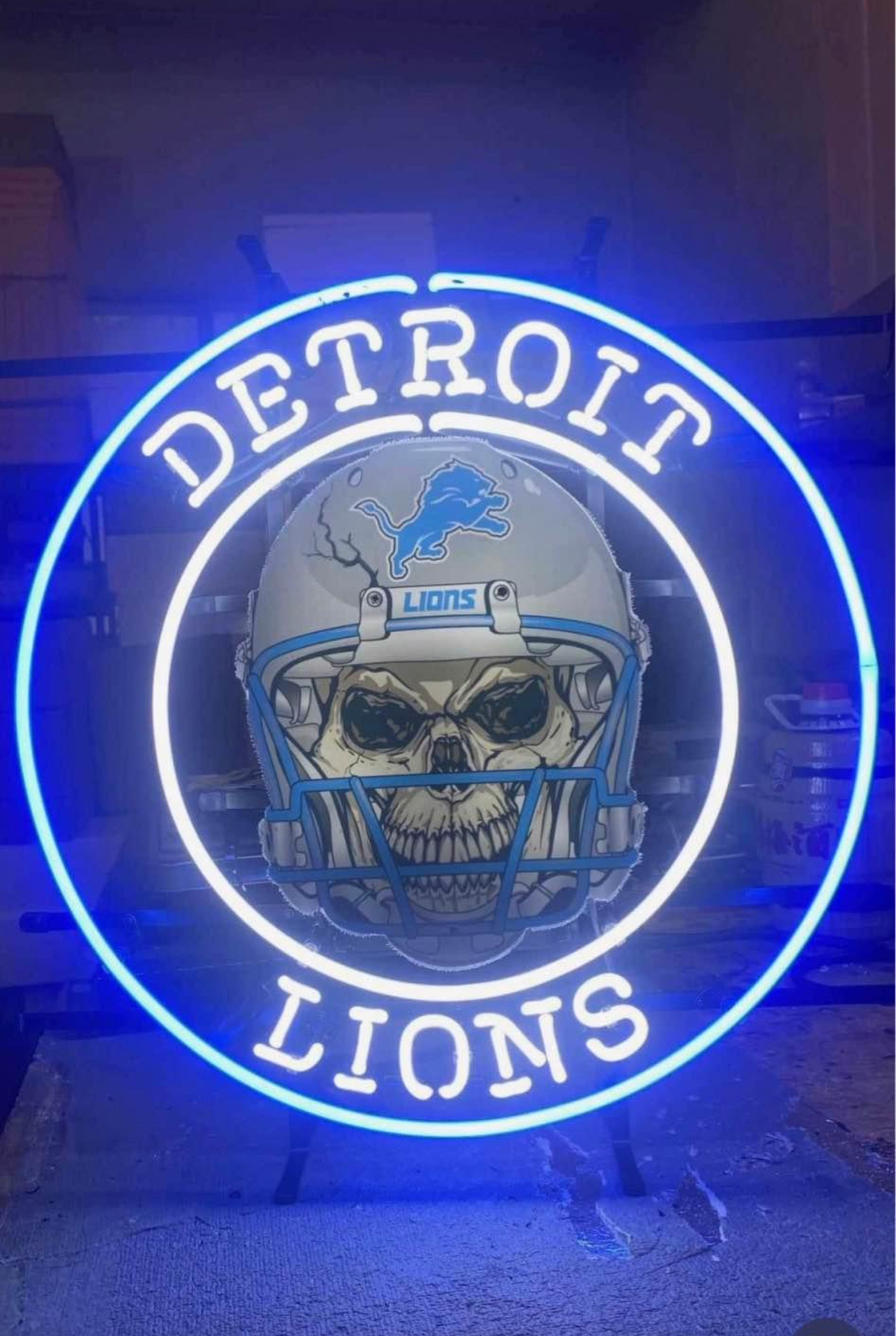 Detroit Lions Skull Helmet 24