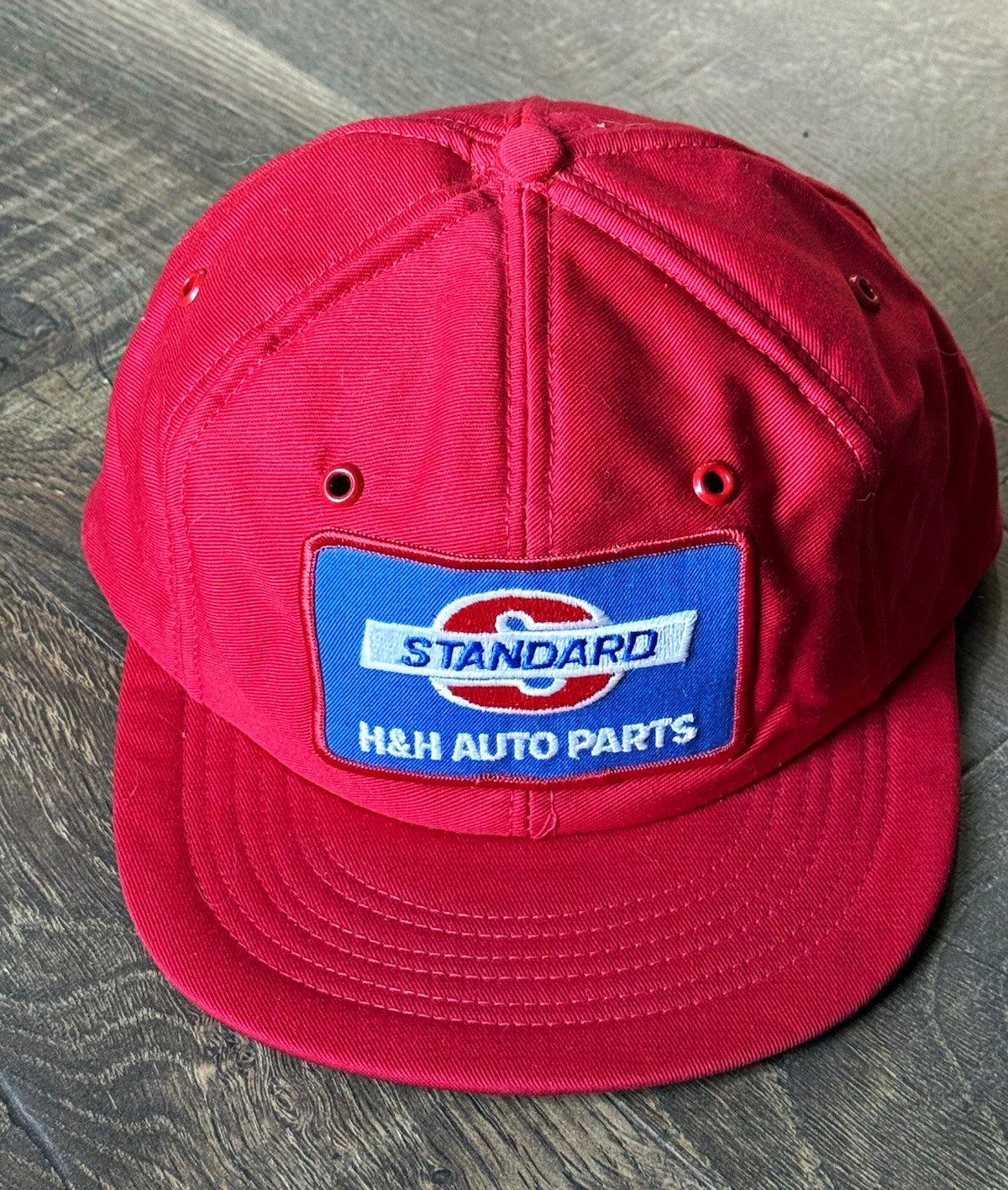 Vintage Standard H&H Auto Parts Hat Red Snapback Pro Fit USA Made