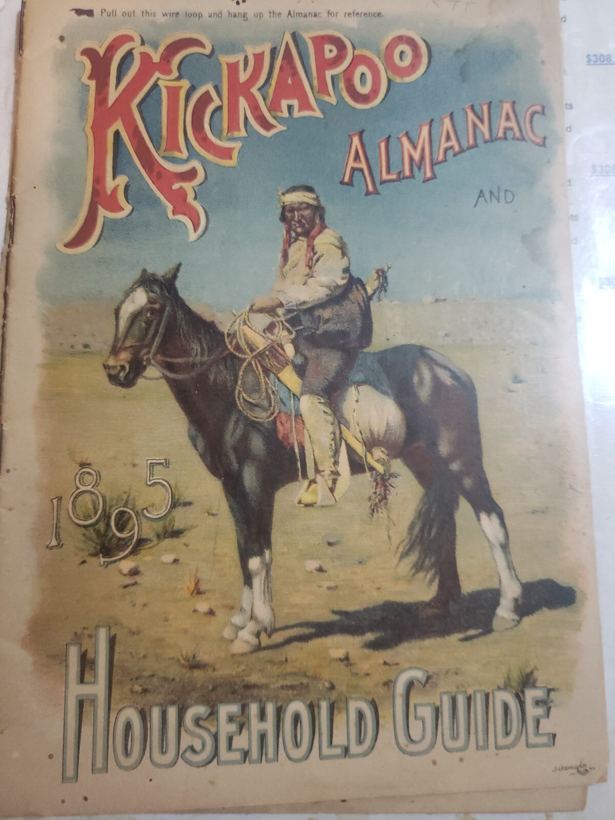 1895 KICKAPOO INDIAN ALMANAC BOOKLET RARE COLLECTABLE HISTORY BOOK 1895 KICKAPOO INDIAN ALMANAC BOOKLET RARE COLLECTABLE HISTORY BOOK