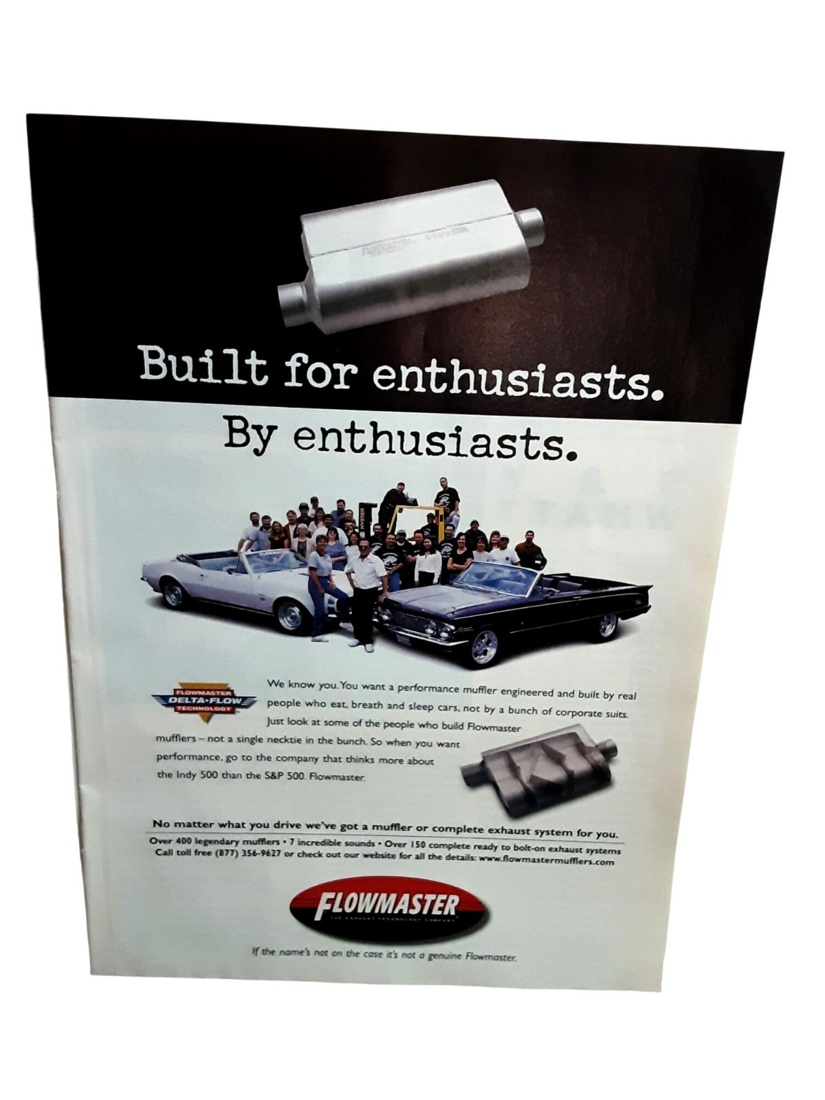 2000 Flowmaster Delta Flow Performance Muffler Print Ad 2000 Flowmaster Delta Flow Performance Muffler Print Ad