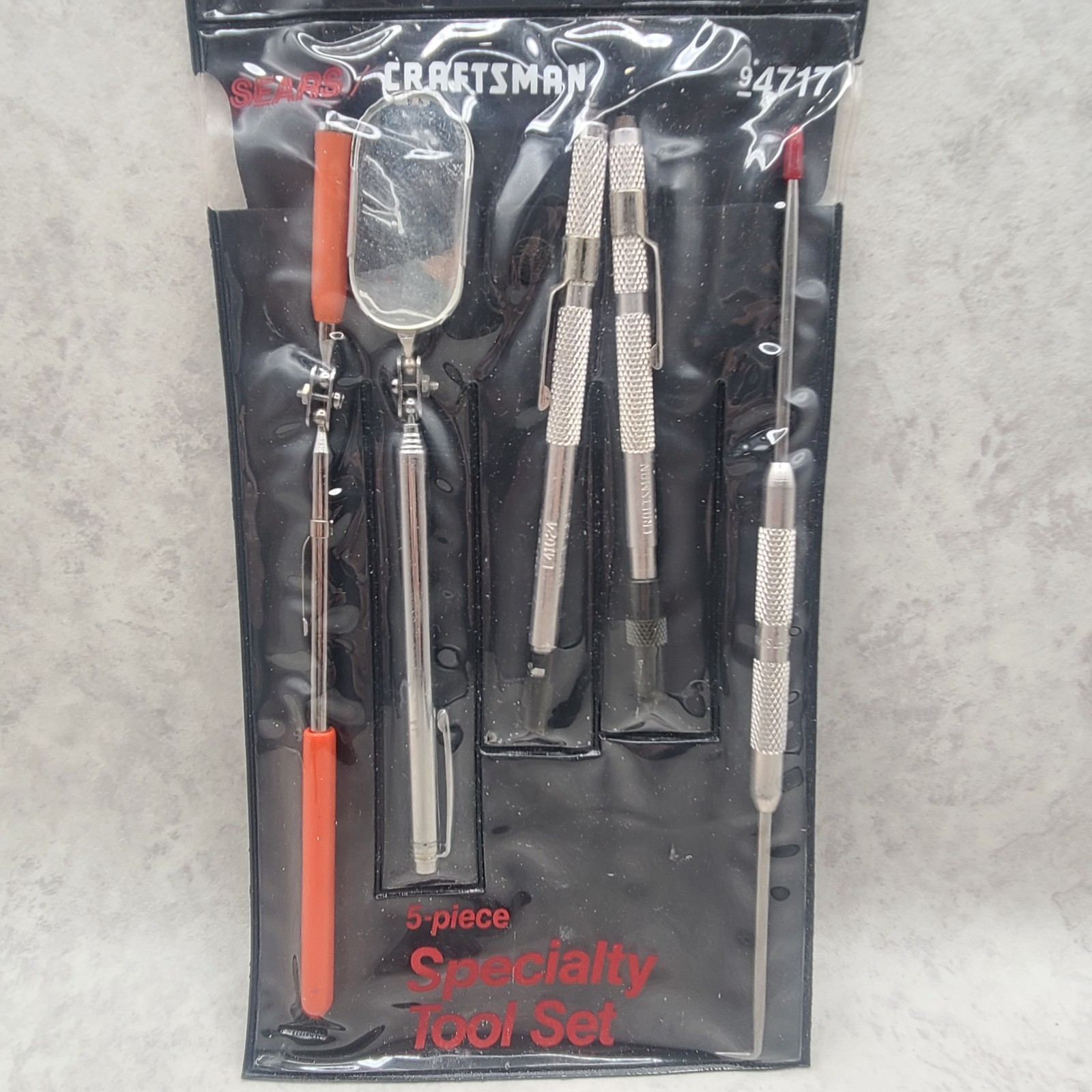 Sears Craftsman NOS 5pc Specialty Automotive Tool Set 4717 Mirror Screw Start