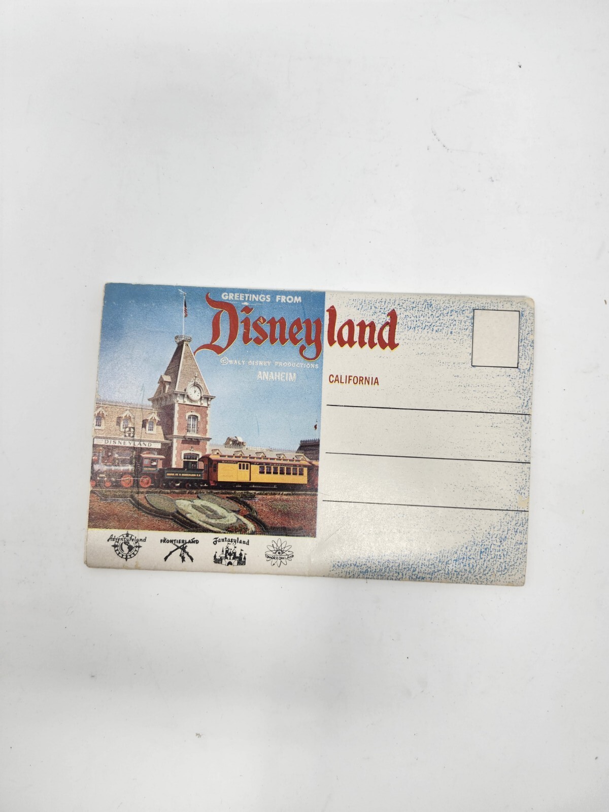 ERROR IN ORIGINAL 1956 DISNEYLAND GREETINGS PHOTO CARDS SET MAP MISTAKE 1156 ERROR IN ORIGINAL 1956 DISNEYLAND GREETINGS PHOTO CARDS SET MAP MISTAKE 1156