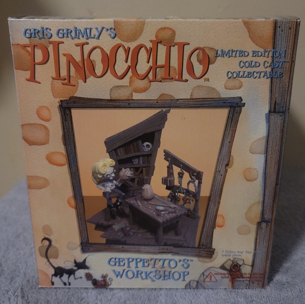 Mad Creations Gris Grimly Pinocchio Geppetto's Workshop Cold Cast Collectible Mad Creations Gris Grimly Pinocchio Geppetto's Workshop Cold Cast Collectible