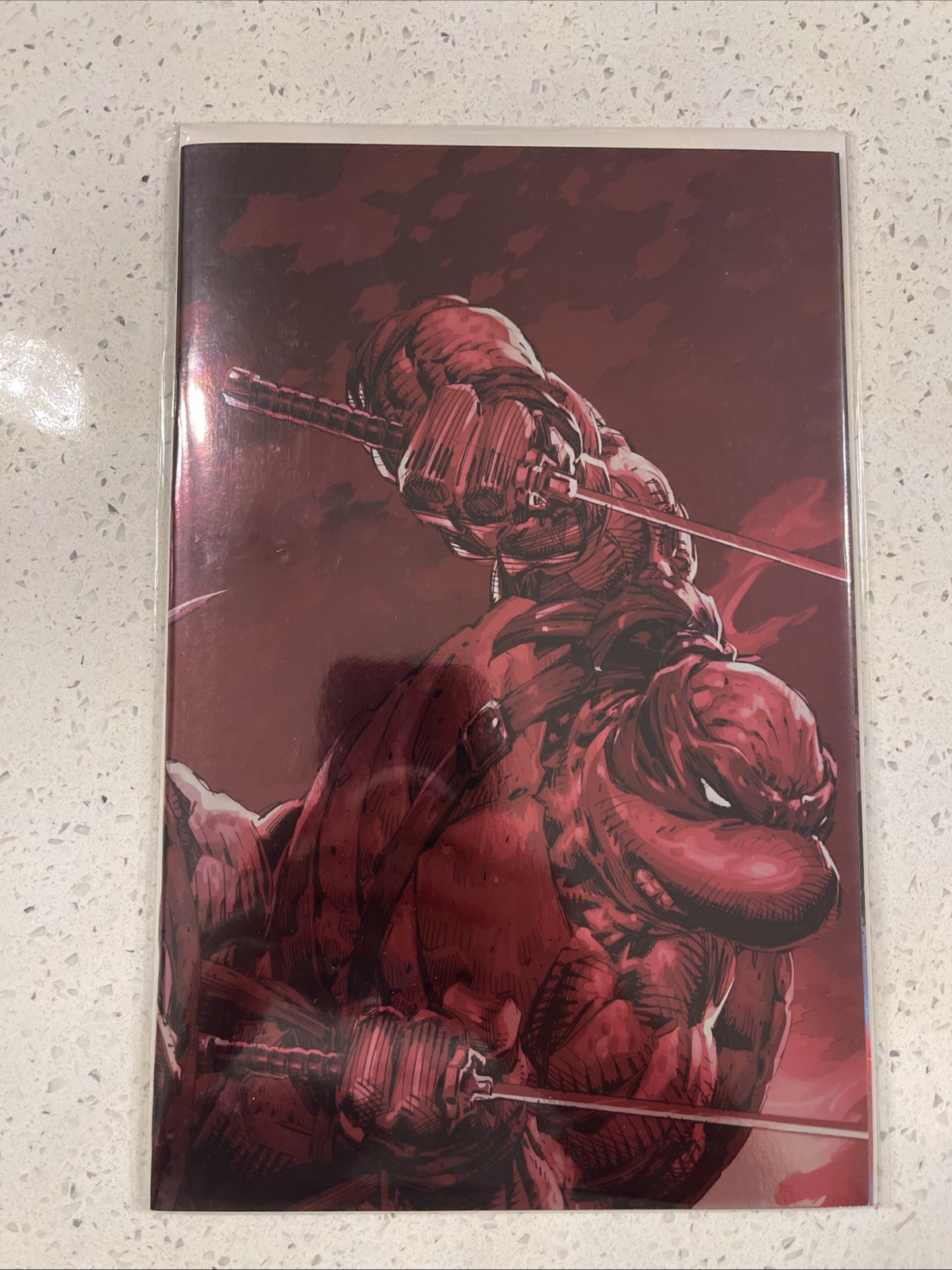 TEENAGE MUTANT NINJA TURTLES 10 TAN FOIL Virgin Connecting Variant B LTD 600 NM