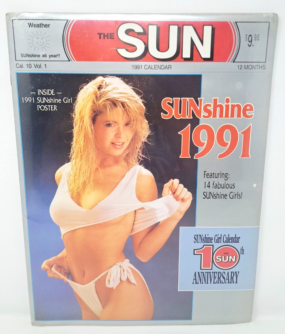 VTG 1991 Toronto SUN Sunshine Girl Pinup Bikini Calendar Sealed Poster NOS Sexy VTG 1991 Toronto SUN Sunshine Girl Pinup Bikini Calendar Sealed Poster NOS Sexy