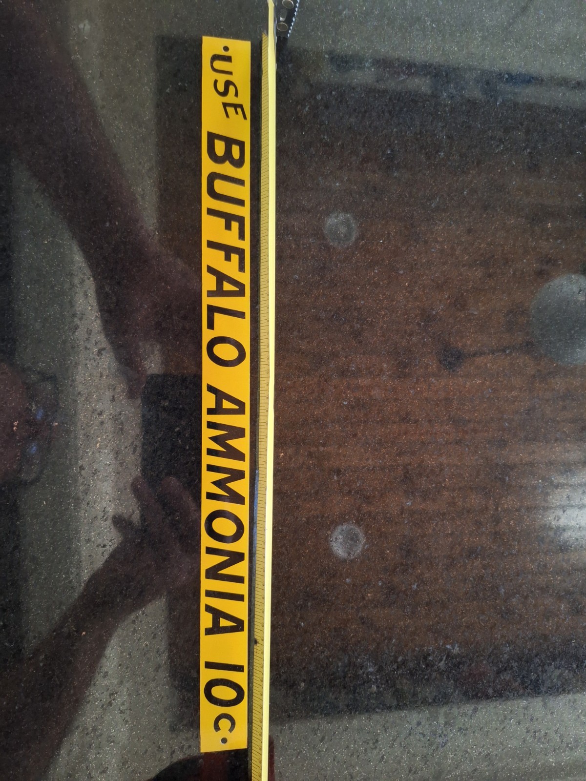 NOS 1915 Buffalo Ammonia 10 c TIN TACKER SIGN NOS 1915 Buffalo Ammonia 10 c TIN TACKER SIGN