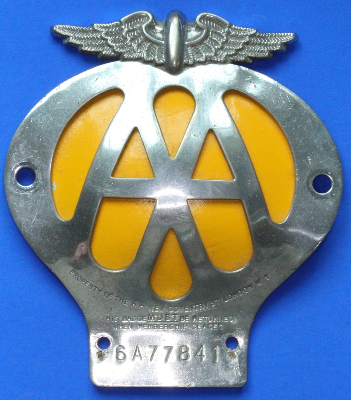 British Automobile Association AA members badge - 1957-59  [35073]