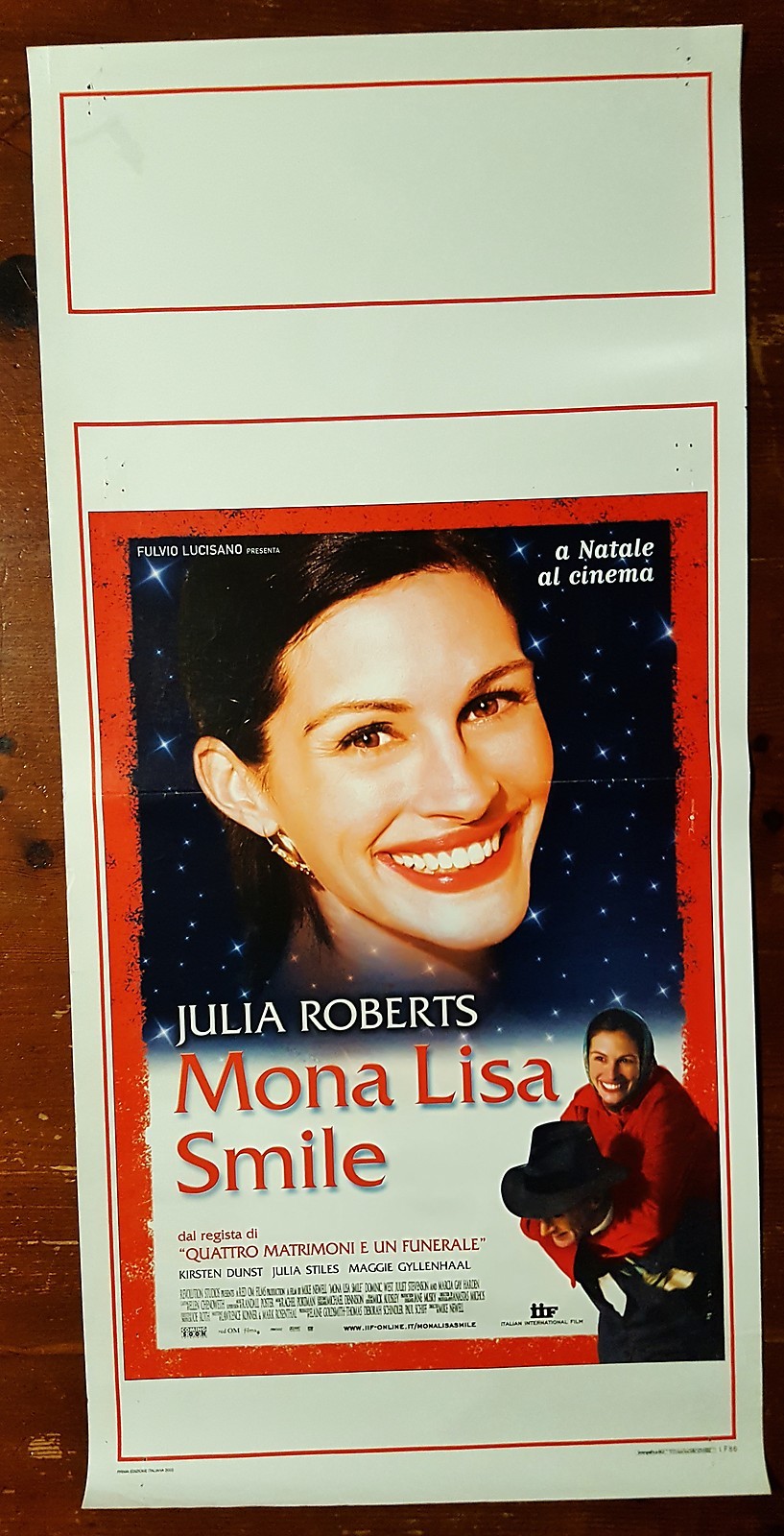 D131-POSTER, MONA LISA SMILE, JULIA ROBERTS, BY MIKE NEWELL, 1ST ED.ITA. 2003 D131-POSTER, MONA LISA SMILE, JULIA ROBERTS, BY MIKE NEWELL, 1ST ED.ITA. 2003