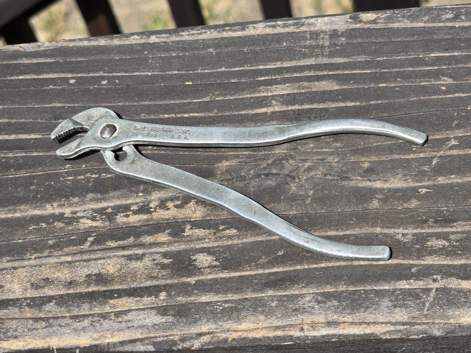 Vintage INDESTRO MFG. CORP. 3411 Slip Joint Ignition Pliers 5\