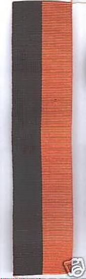 IRISH WAR BLACK & TAN MEDAL RIBBON 1917/1921  12 INCHES