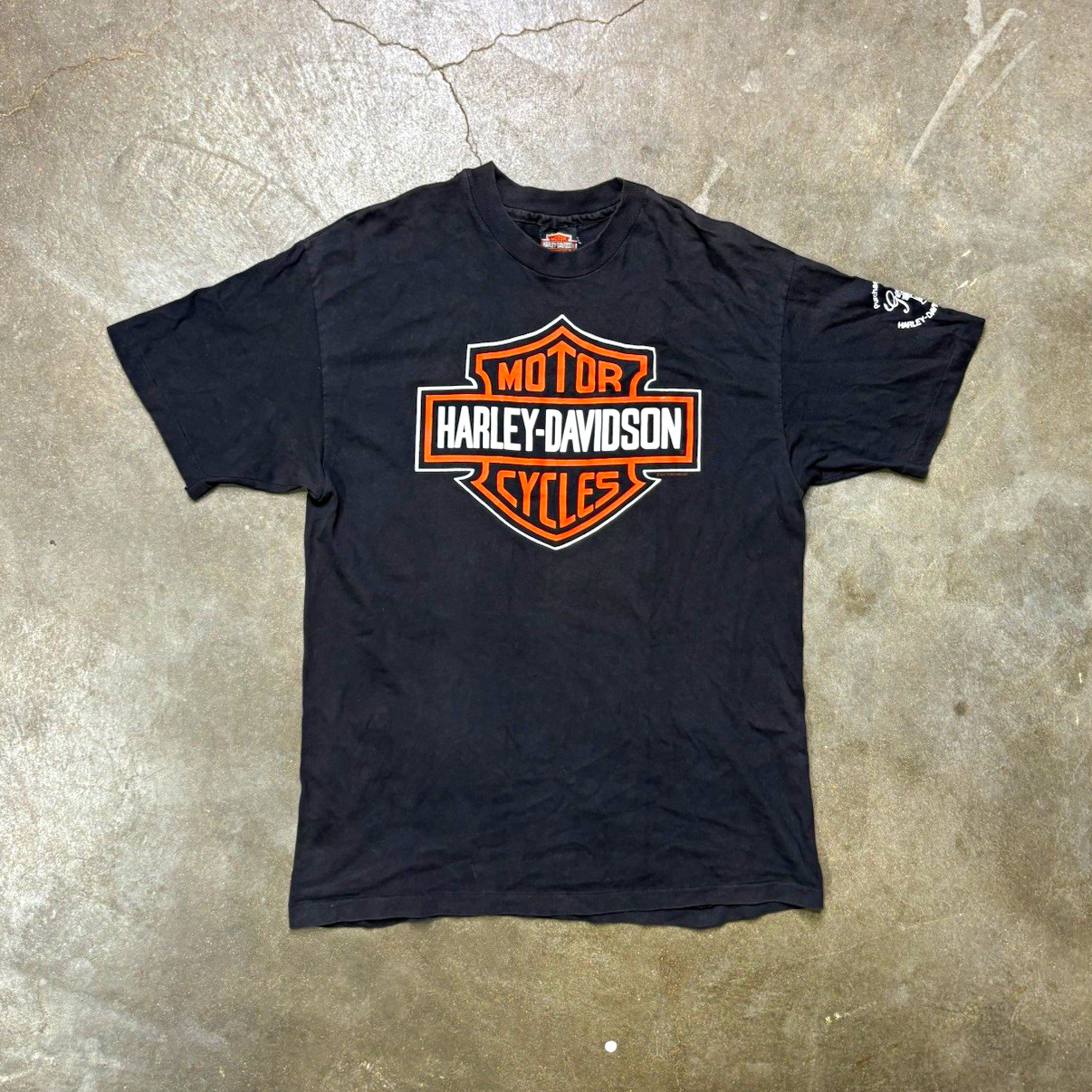 Harley-Davidson Warr's H-D London England Black T-Shirt Size L