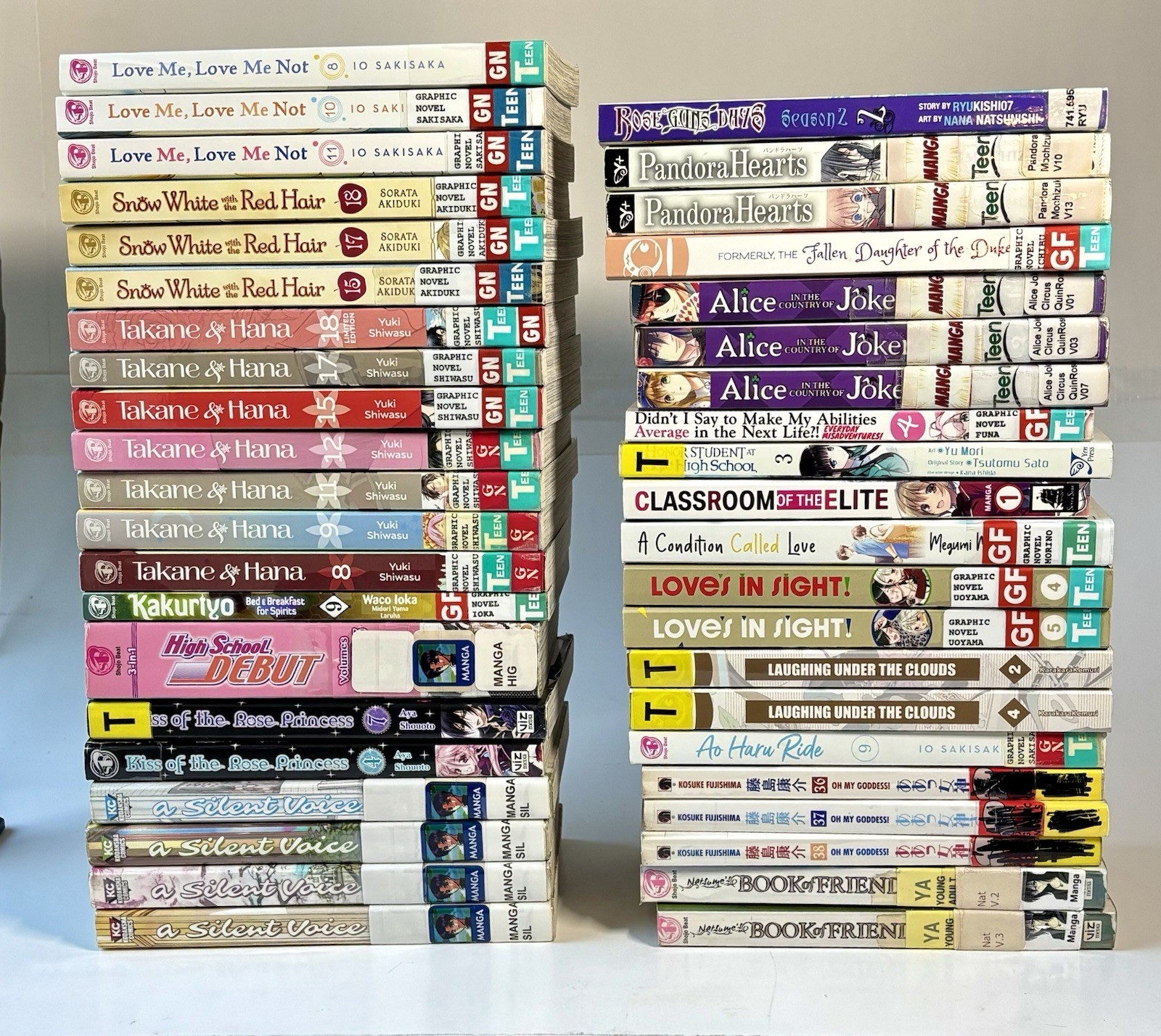 42 Mixed Shojo Manga Lot English, Oh my Goddess Takane & Hana, Love Ex-lib 42 Mixed Shojo Manga Lot English, Oh my Goddess Takane & Hana, Love Ex-lib