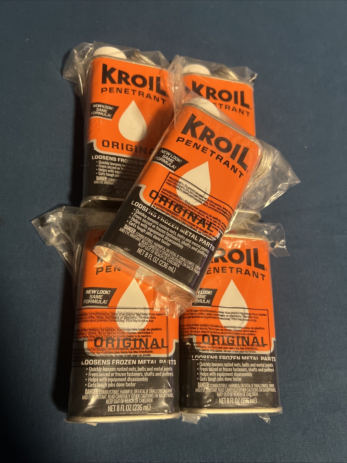 Kano Kroil Penetrant Original 5 Pack Of 8 Fluid Ounce/236 mL Cans