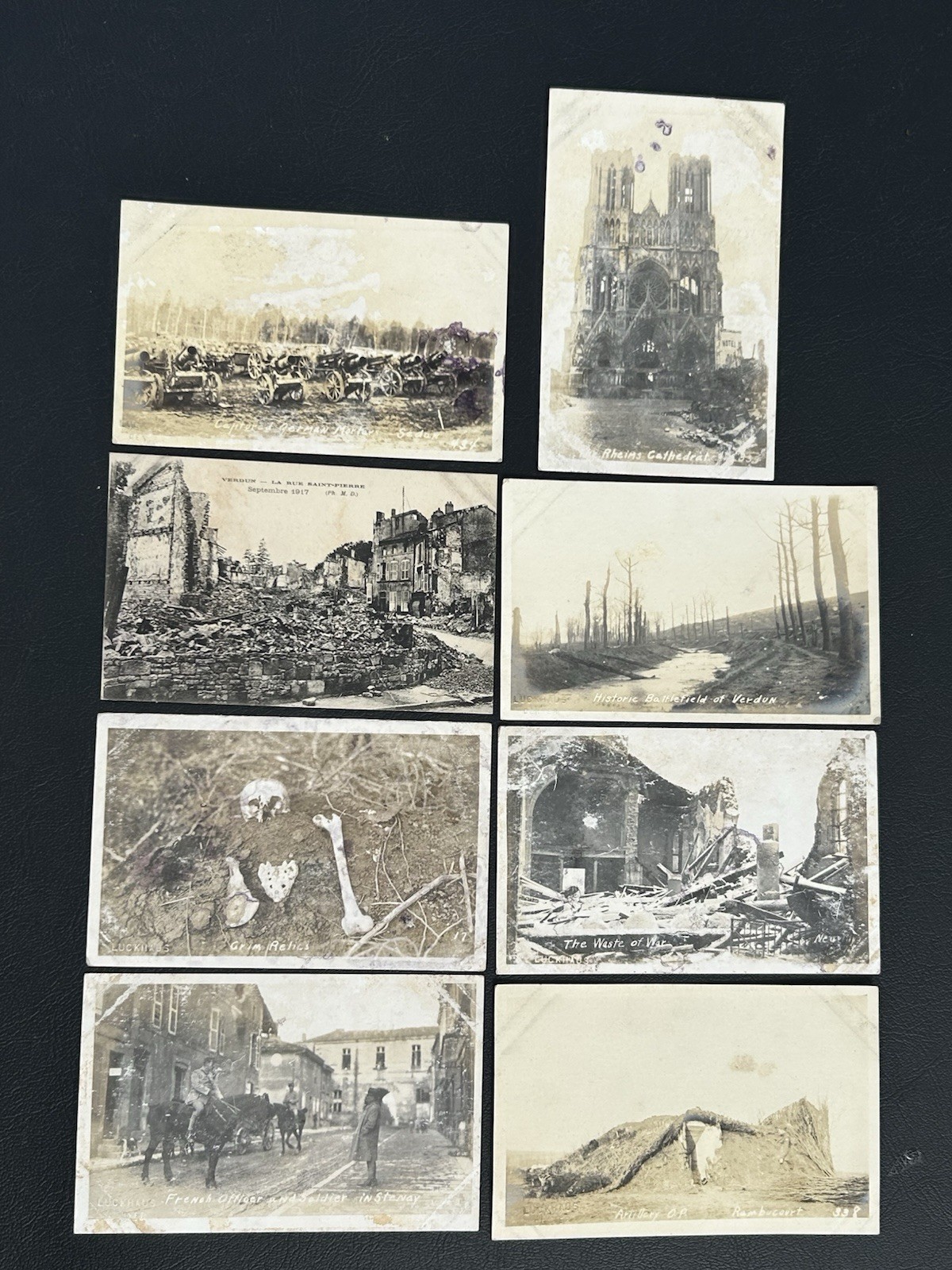 Original LOT Military Photo Postcards WWI Bombing Damage GRIM RELICS 1914-1918 Original LOT Military Photo Postcards WWI Bombing Damage GRIM RELICS 1914-1918