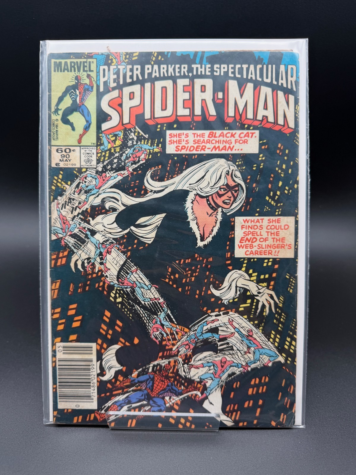 The Spectacular Spider-Man #90 Newsstand Variant (Marvel Comics May 1984) The Spectacular Spider-Man #90 Newsstand Variant (Marvel Comics May 1984)