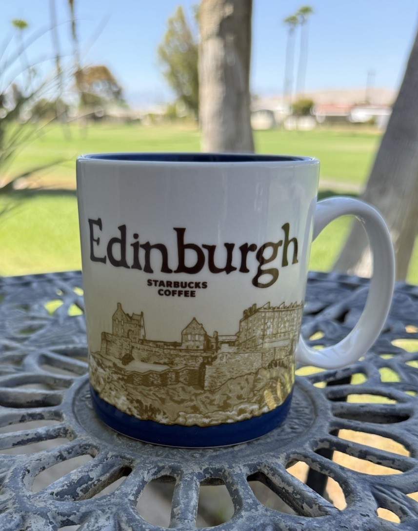 2011 Starbucks Coffee Edinburgh Scotland Collector Series Mug 16 oz EUC